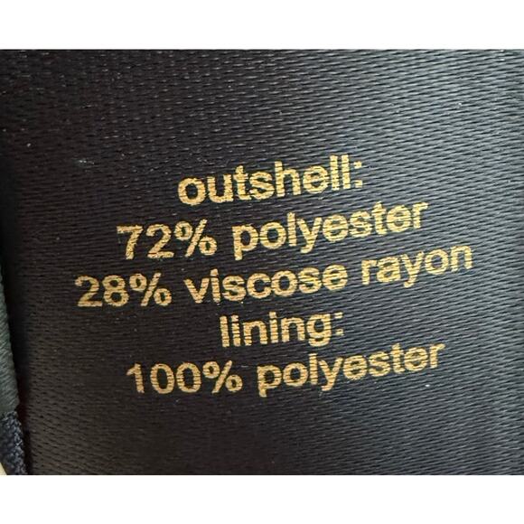 Outback Red Navy Black Striped Blazer Gold Buttons Preppy Career size large - Picture 7 of 7